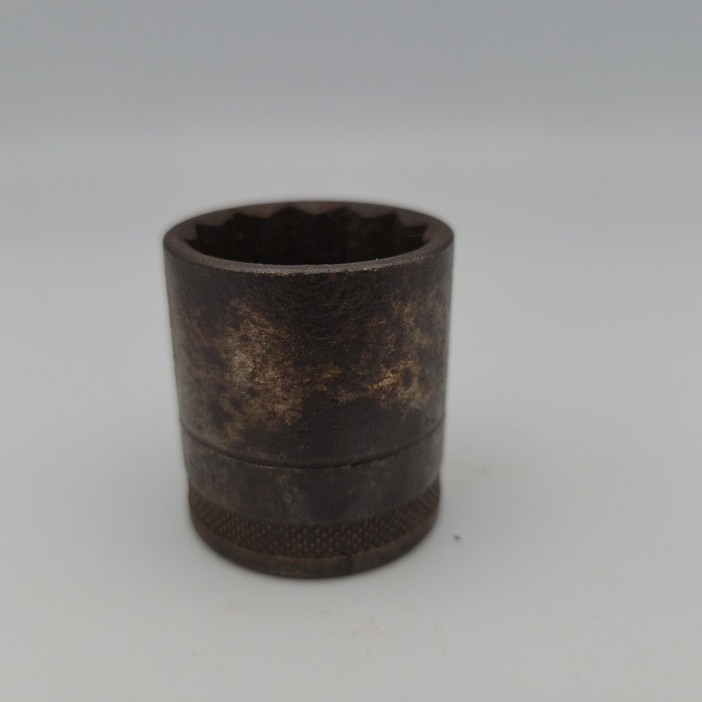 Vintage Craftsman 1” -BE-Series 1/2" Drive 12 Point Socket. Made In USA